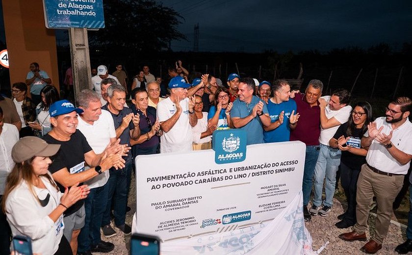 Renan Filho destaca programa que levou desenvolvimento e asfalto a mais de 85 povoados de AL