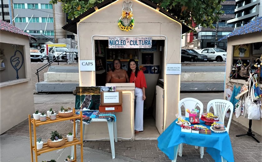 Em Maceió, Centros de Atenção Psicossocial expõem produtos artesanais na Vila da Páscoa