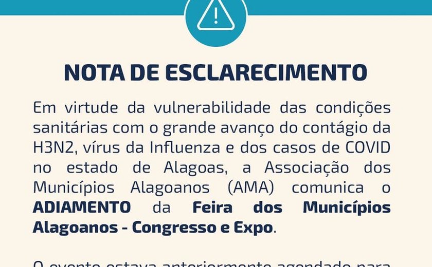 Feira dos Municípios é adiada devido ao avanço no contágio da Covid-19 e Influenza