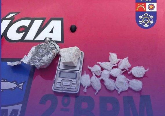 Suspeito é preso por tráfico de drogas em povoado de União dos Palmares