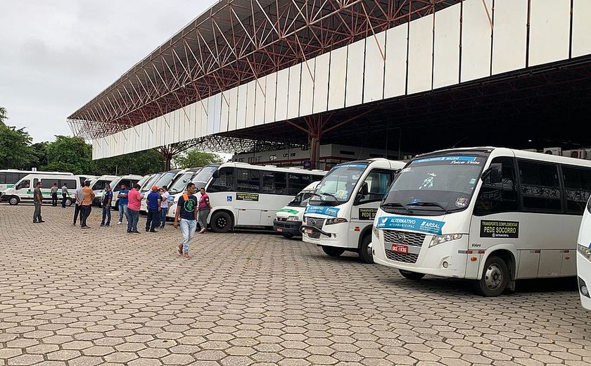 Começa paralisação dos transportes complementares em Alagoas