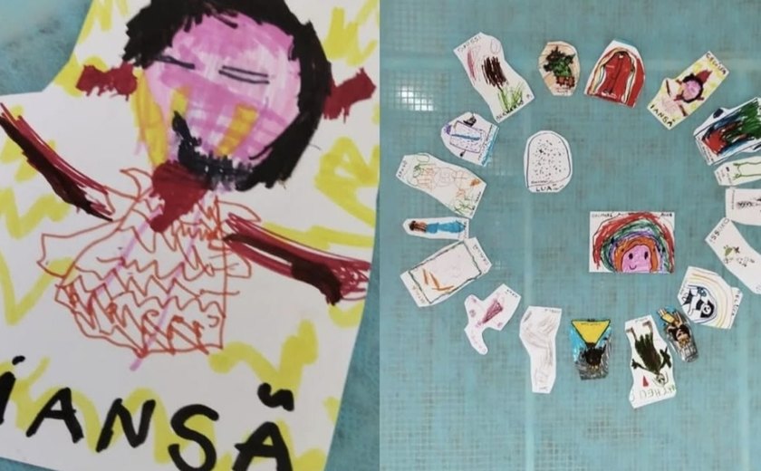 Pai chama PM para escola após filha de 4 anos desenhar orixá em atividade