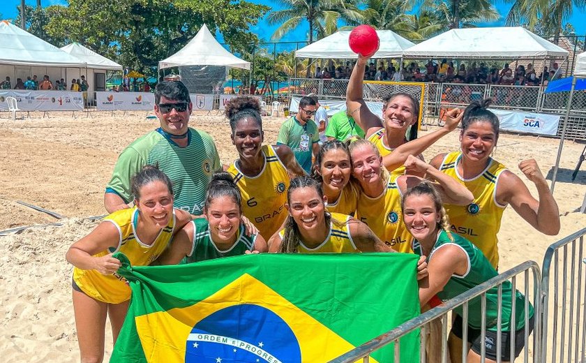 Com o apoio da Prefeitura, Sul-Centro Americano de Handebol de Praia estreia em Maceió