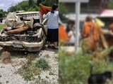 Caminhonete dirigida por menino de 11 anos mata oito monges budistas em peregrinação