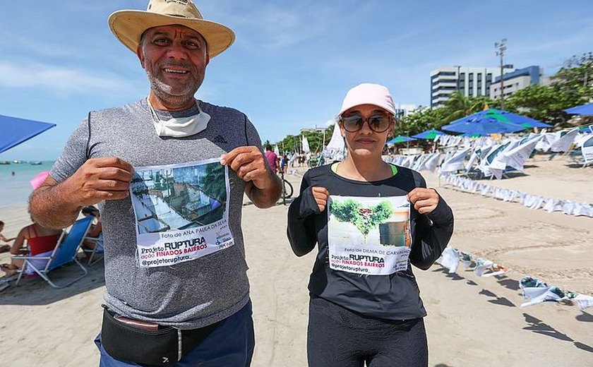 Exposição na Pajuçara homenageia moradores de bairros atingidos por rachaduras