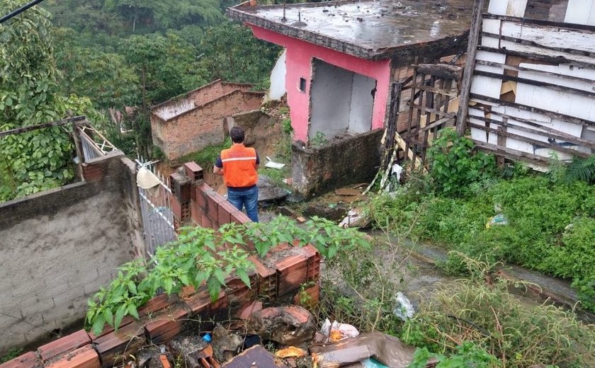 Defesa Civil emite alerta para deslizamentos de terra em Maceió