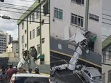 Avião de pequeno porte bate em prédio residencial em Belo Horizonte; piloto morre