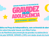 Prefeitura de Palmeira promove semana municipal de Prevenção à Gravidez na Adolescência