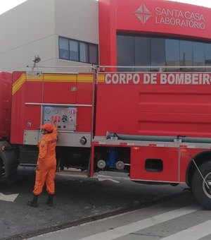 Fogo volta a atingir almoxarifado da Santa Casa de Misericórdia de Maceió