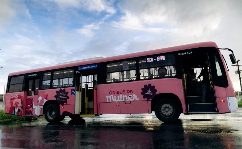 Ônibus exclusivo para mulheres completa 3 meses com 90 mil embarques em Maceió