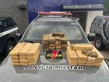 Polícia Militar apreende 37kg de maconha em residência no bairro da Serraria