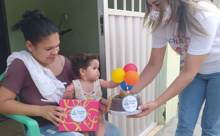 Programa Criança Feliz: Assistência Social de Santana do Mundaú comemora aniversariantes do mês