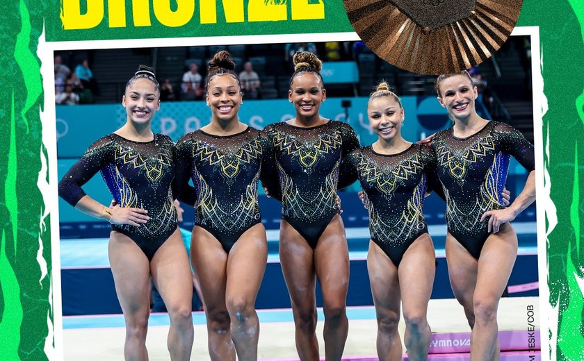 Equipe feminina de ginástica artística conquista medalha histórica em Paris